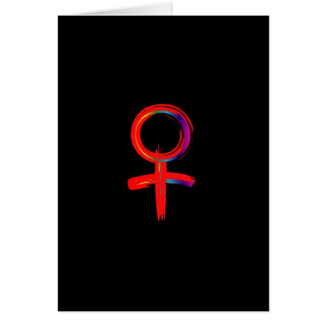 Símbolo universal femenino para mujer (Frente)