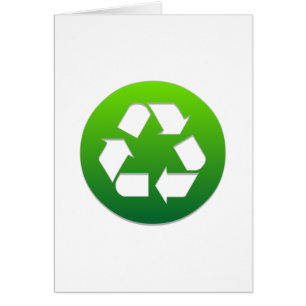 Símbolo verde de reciclaje