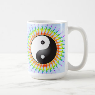 Símbolo y espiral de Yin Yang: Taza de café