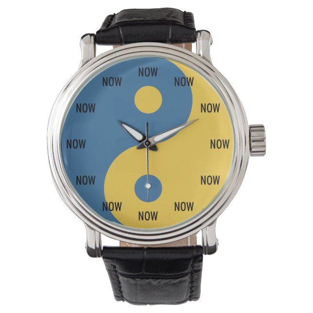 Símbolo Yin y Yang ahora reloj de código Python (Anverso)