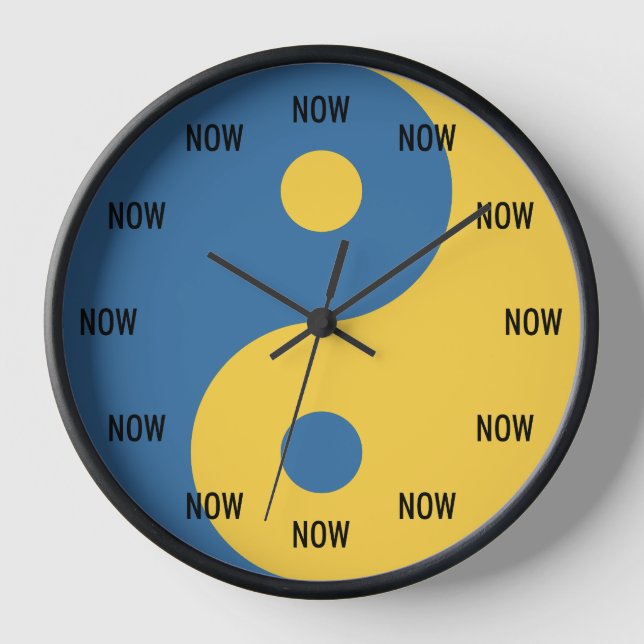 Símbolo Yin y Yang ahora reloj de código Python (Anverso)