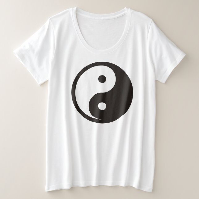 Símbolo Yin Yang - diseño de tatuajes sólidos (Anverso del diseño)