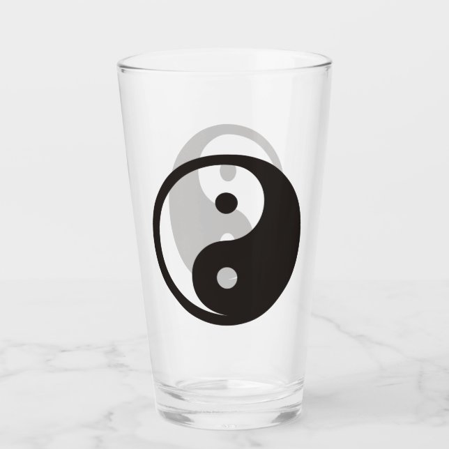 Símbolo Yin Yang - diseño de tatuajes sólidos (Anverso)