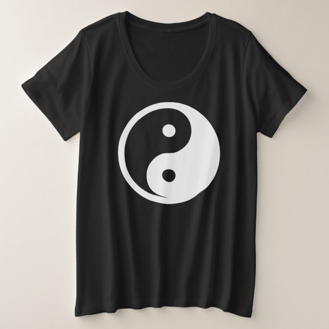 Símbolo Yin Yang - diseño de tatuajes sólidos 2 (Anverso del diseño)