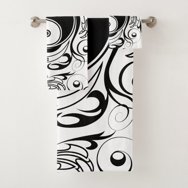 Símbolo Yin & Yang estilo Tatuaje blanco y negro (In situ)