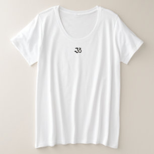 Símbolo Zen Om Aum simple camisa blanca purpurinas