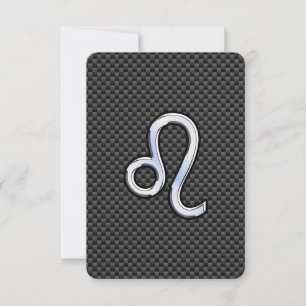 Símbolo Zodiac León Plateado en la impresión de fi