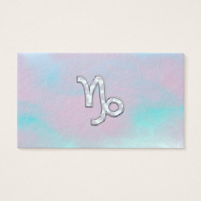 Símbolo zodiaco de Capricornio sobre la madre de l (Frente)