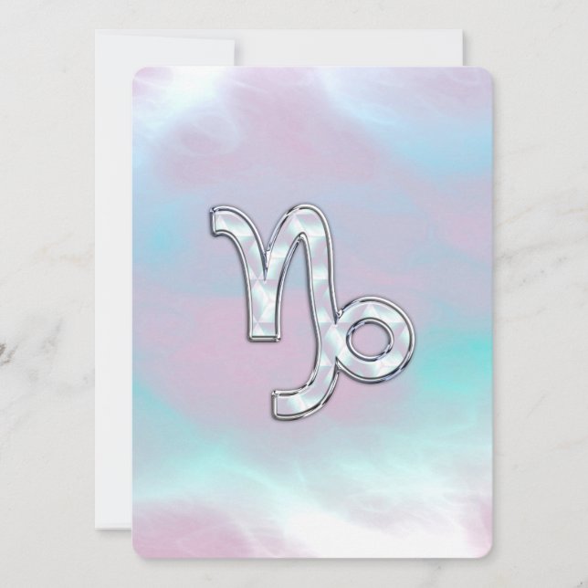 Símbolo zodiaco de Capricornio sobre la madre de l (Anverso)