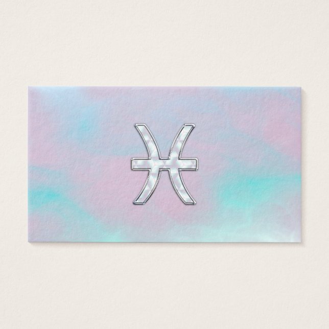 Símbolo zodiaco de Pisces al estilo de la Madre de (Frente)