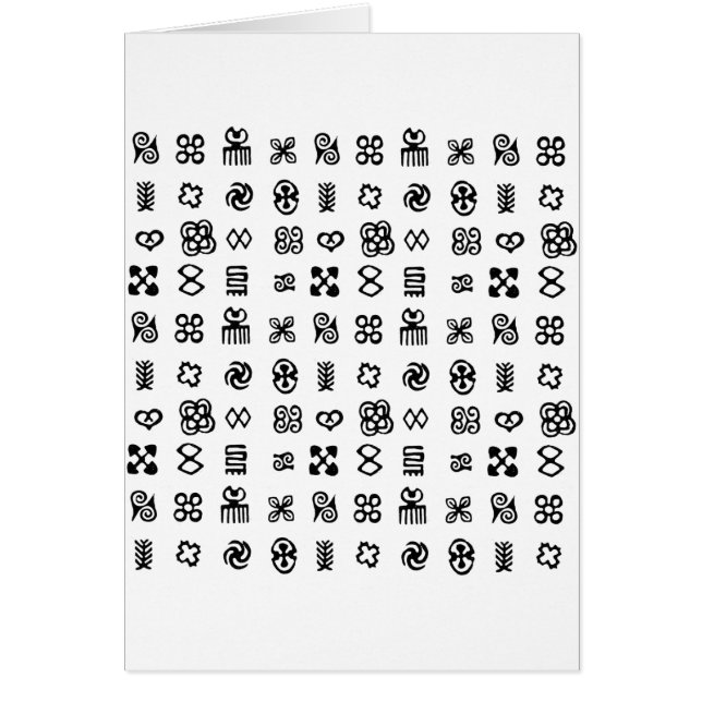 Símbolos africanos de Adinkra (Frente)