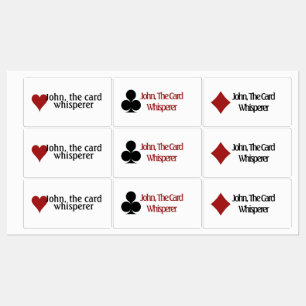 Símbolos de cartas de juego, etiquetas de digestió