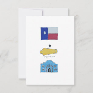 Símbolos de la postal de Tejas