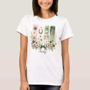 Símbolos de la suerte, camiseta del día de San Pat