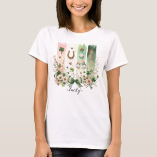 Símbolos de la suerte, camiseta del día de San Pat