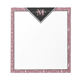 Símbolos de música bloc de notas personalizado