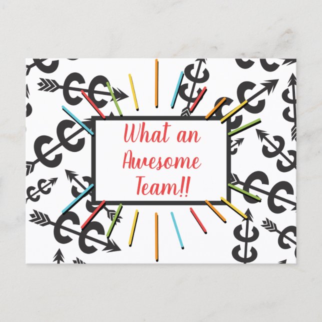 Símbolos de países cruzados Impresionante tarjeta  (Anverso)