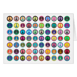 Símbolos de paz coloridos