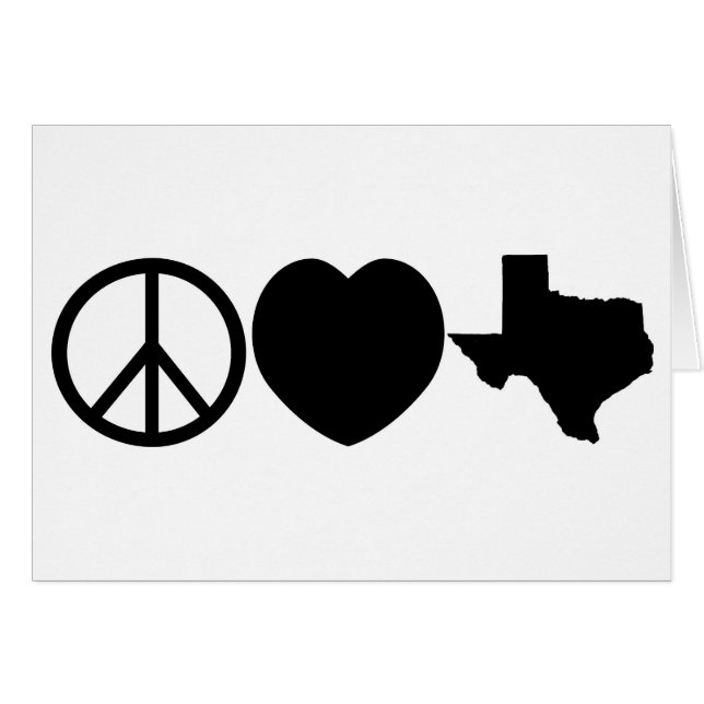 Símbolos de Peace Love Texas (Anverso (Horizontal))