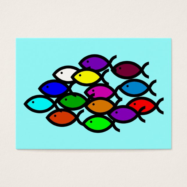 Símbolos de peces cristianos - Escuela Arcoiris - (Frente)