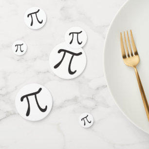 Símbolos de Pi - Confetti de Pi Day