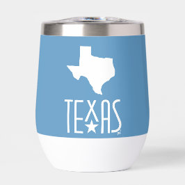 Símbolos de Texas, estado de Texas blanco, azul