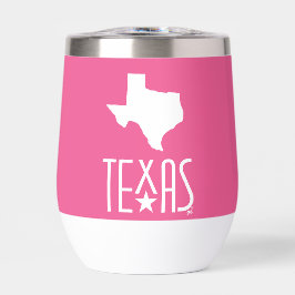 Símbolos de Texas, estado de Texas blanco, rosa