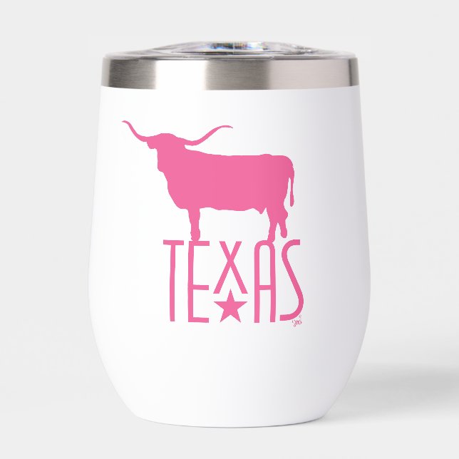 Símbolos de Texas, Longhorn, rosa (Frente)