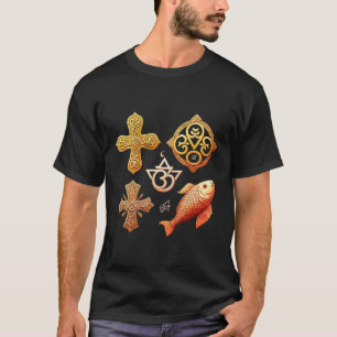 Símbolos espirituales Camiseta oscura básica