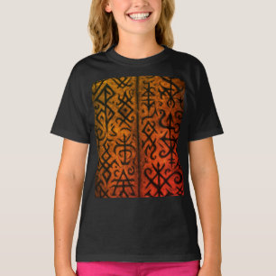 Símbolos místicos y camiseta oculta oscura (Chicas