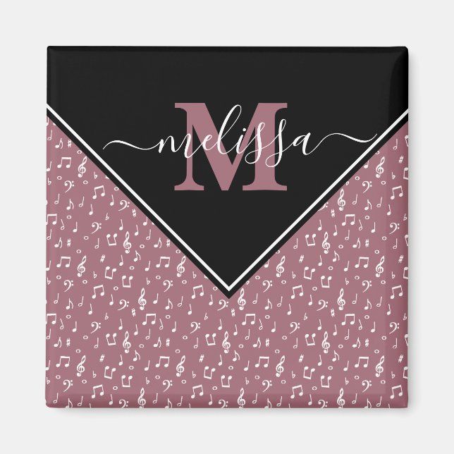 Símbolos musicales imán personalizado (Frente)