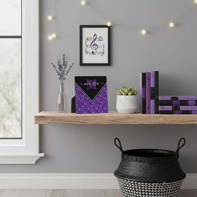 Símbolos musicales placa personalizada (Subido por el creador)