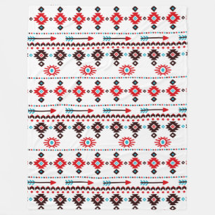 Símbolos nativos americanos en una manta