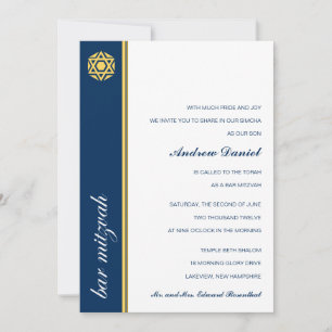 Simcha Bar Mitzvah Invitación