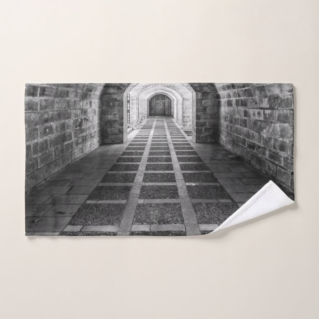 Simetría en blanco y negro (Toalla de mano)