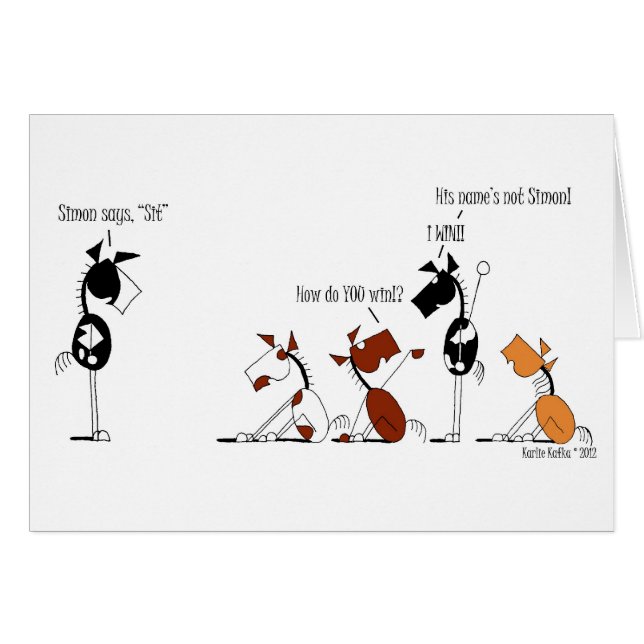 Simon divertido dice el dibujo animado (Anverso (Horizontal))