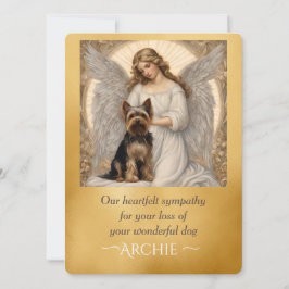 Simpatía con el ángel elegante de Yorkshire Terrie