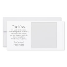 Simpatía de plantilla blanca Gracias con borde gri