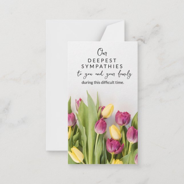 Simpatía de recuerdo Ángel memorial tarjeta de flo (Anverso)