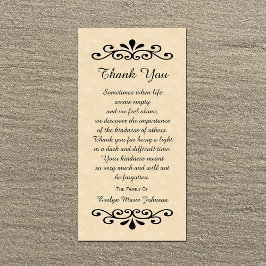 Simpatía Gracias por la apariencia de la tarjeta f