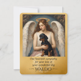 Simpatía por la pérdida de la querida tarjeta plan