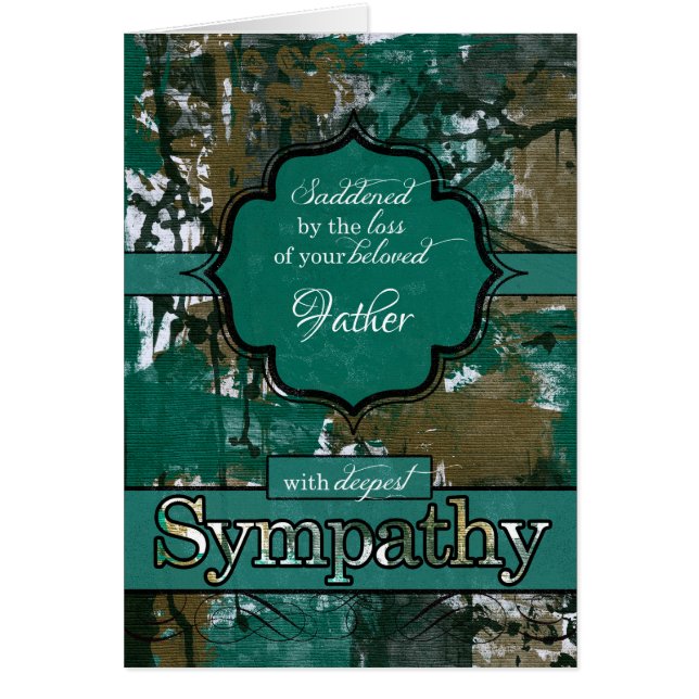 Simpatía por la pérdida de un padre Verde azulado  (Frente)