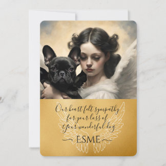Simpatía por la pérdida del arte ángel de Bulldog