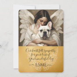 Simpatía por la pérdida del arte ángel de Bulldog