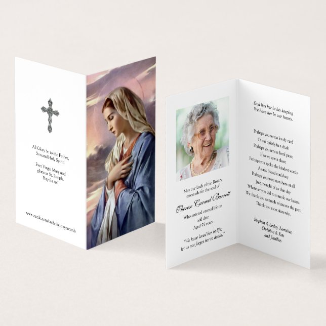 Simpatía por las tarjetas sagradas Mary | Madre Sa (Interior y exterior)
