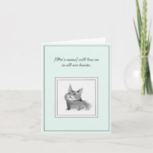 Simpatía por una tarjeta para gato de Maine Coon