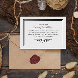 Simpatía Tradicional   Agradecimiento en Funeral