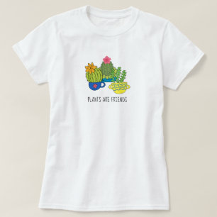 Simpáticas plantas suculentas camisetas