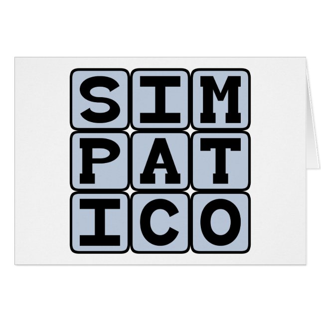 Simpático, Fácil de Llevarse Bien (Anverso (Horizontal))