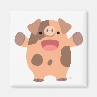 Simpático imán de cerdo Personalizado